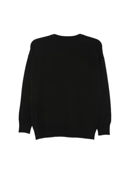 Sweter Le Tricot Perugia z długim rękawem czarny