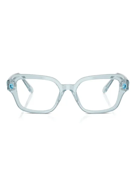 Kvadratne sunčane naočale Swarovski Eyewear s kristalima plava