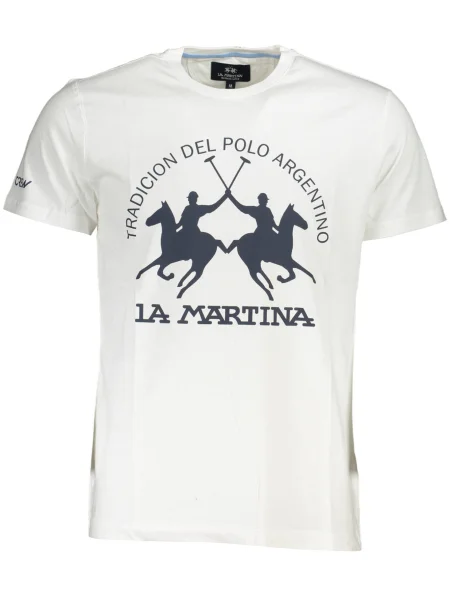 Tricou La Martina scurt alb