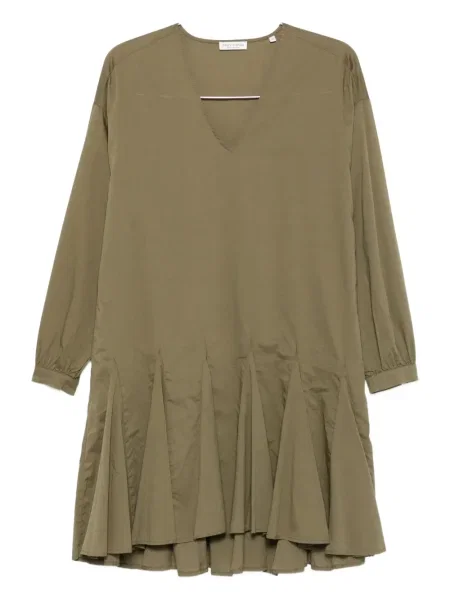 Rochie midi Marc O'polo cu decolteu în V până la genunchi de costum verde