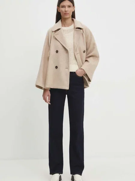 Levi's straight kavbojke RIBCAGE FULL LENGTH modra