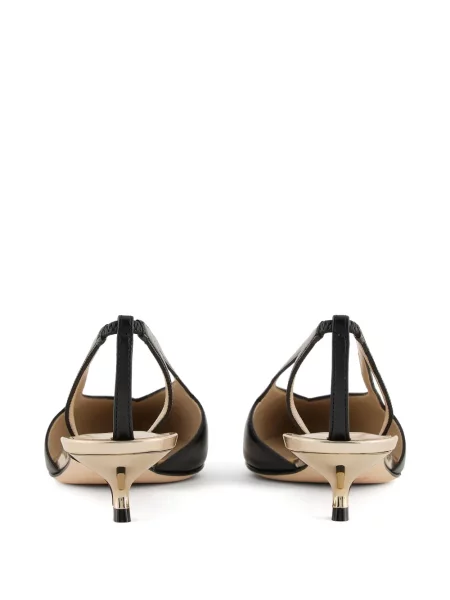 Pantofi cu toc Giorgio Armani din piele negru