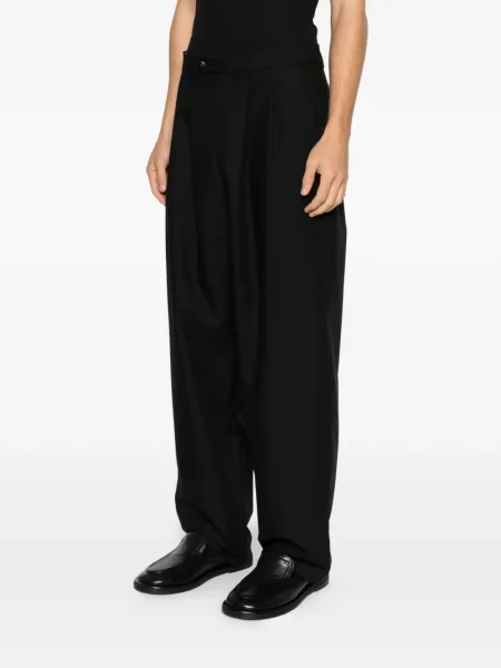 Pantaloni Lc23 de lână plisate negru