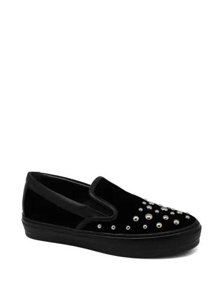 Pantofi loafer Ferragamo de catifea negru