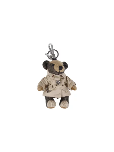 Zawieszka Burberry skórzana brązowa