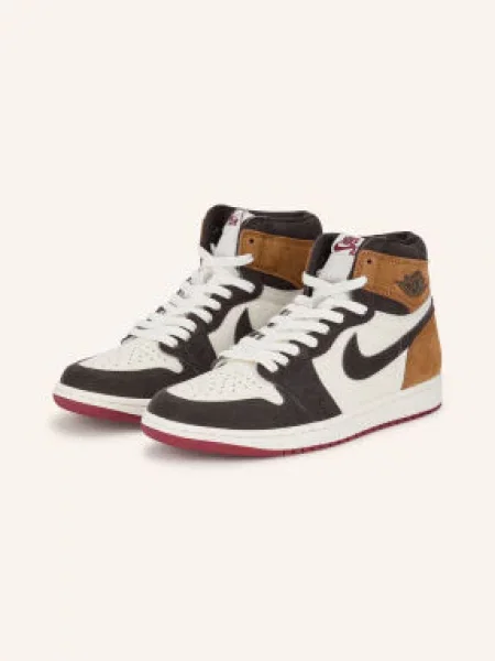 Jordan Wysokie Sneakersy Air Jordan 1 Retro High Og Love Letter braun białe