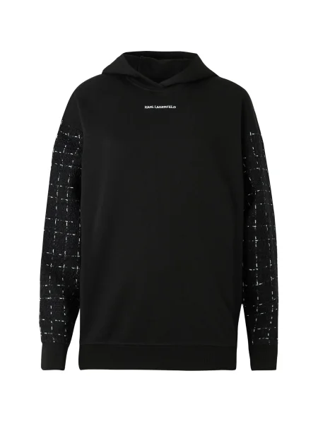 Karl Lagerfeld Sweater majica crna bijela