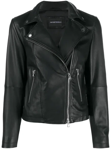 Kurtka Emporio Armani biker czarna