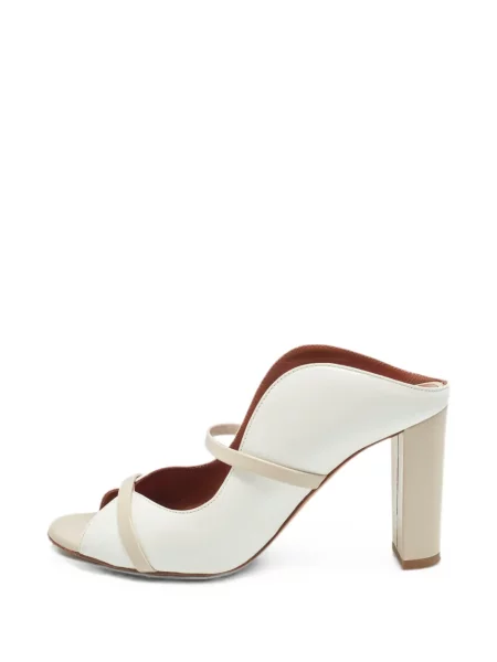 Papuci tip mules Malone Souliers din piele alb