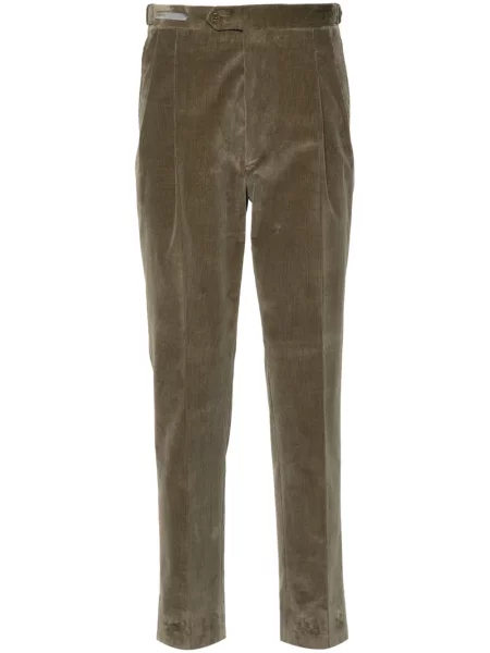 Pantaloni Corneliani de catifea cord verde