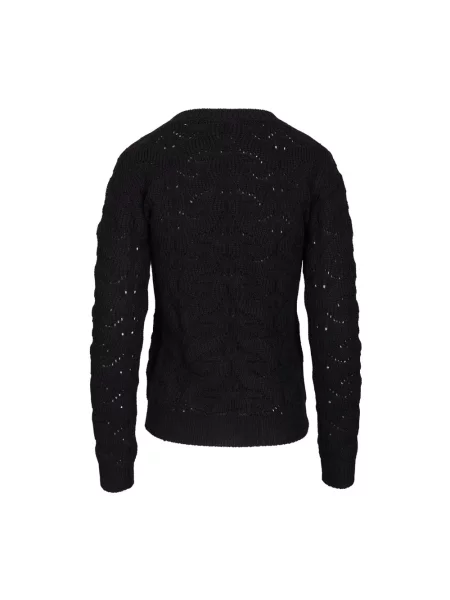 Sweter Etro wełniany z nadrukiem z wzorem paisley niebieski