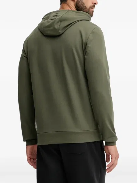 Hanorac cu glugă Ea7 Emporio Armani verde