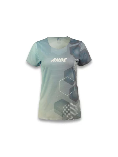 T-Shirt Ande Kima Lady niebieska