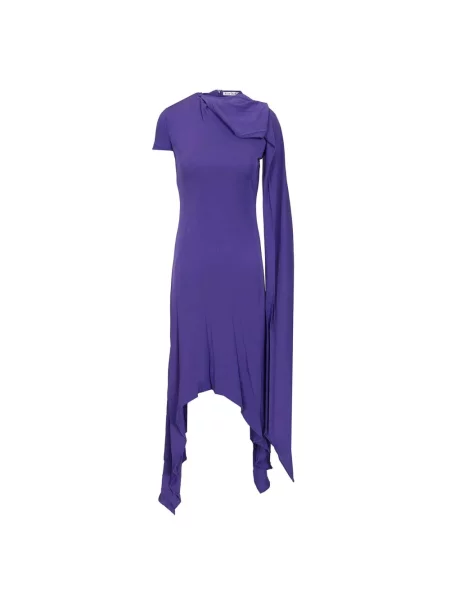 Sukienka midi Acne Studios fioletowa