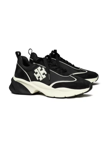 Sneakersy Tory Burch skórzane czarne