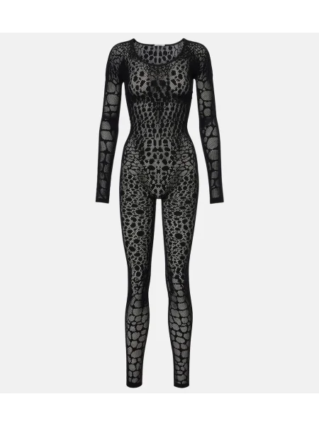 Salopetă Wolford transparente negru