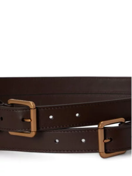 Lauren Ralph Lauren pas za obleko usnjeni rjava