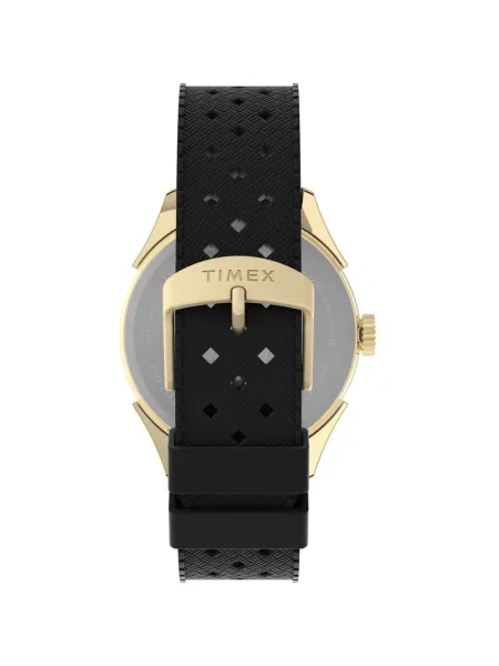 Lniany zegarek Timex czarny