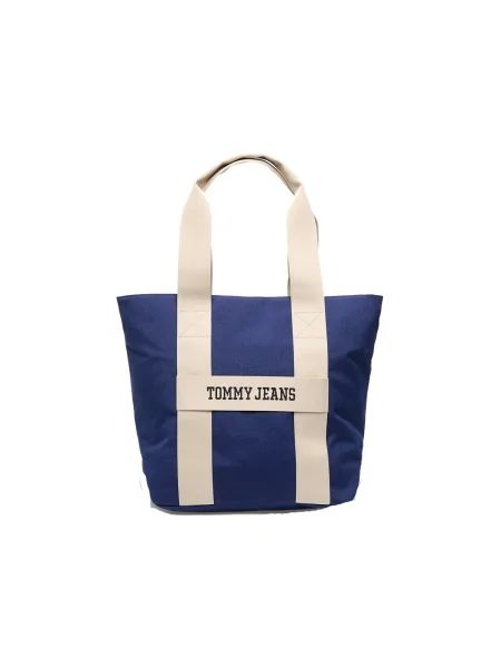 Tommy Jeans Taška Tjm Retro Cool Tote Tmavomodrá modrá