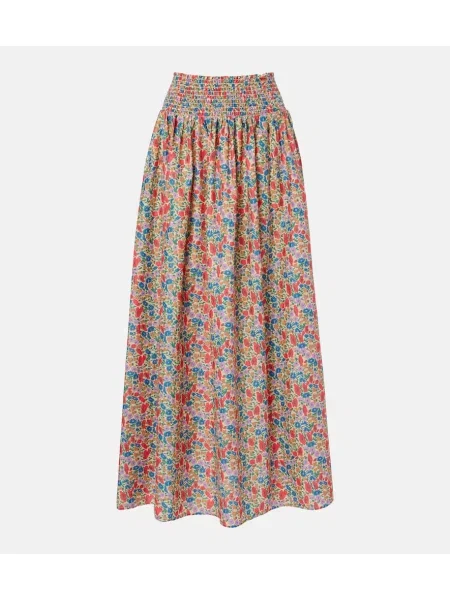 Fustă midi Montce cu model floral până la genunchi