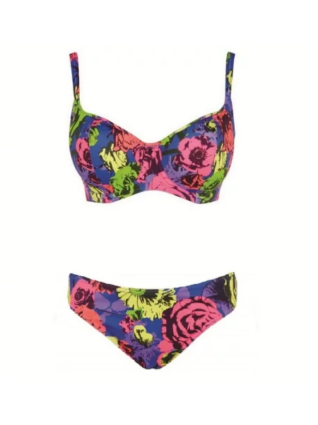 Купальник Freya Floral Pop поліамід/еластан фіолетовий