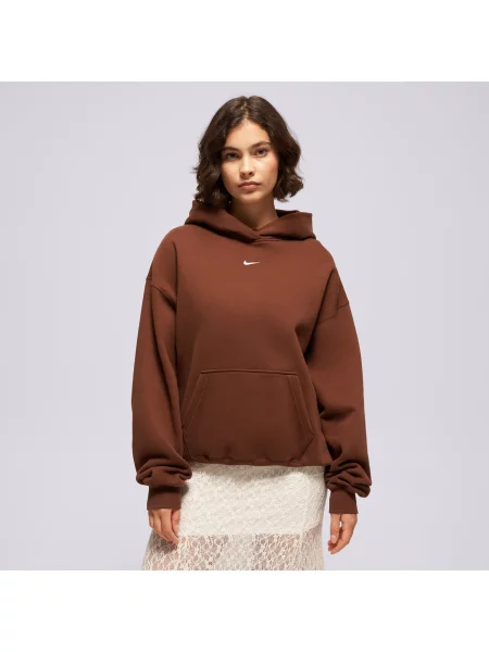 Nike Bluza Z Kapturem W Nk Stdo Flc Os Po Hdy brązowa