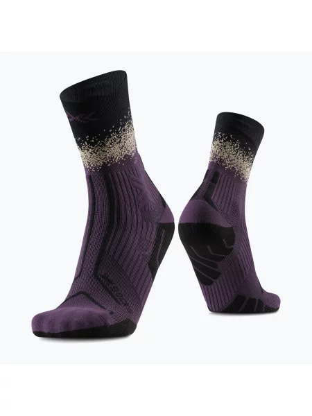 Шкарпетки X-Socks Terraskin Perform Crew deep purple/x black/sand чорні