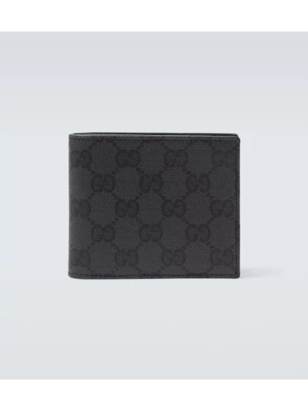 Portofel Gucci clasic din canvas negru