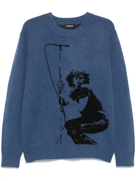 Sweter Mainless niebieski