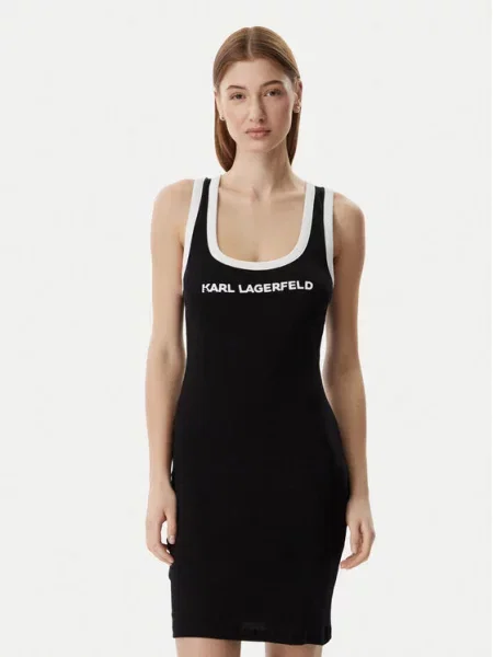 Karl Lagerfeld Haljina / bijela crna