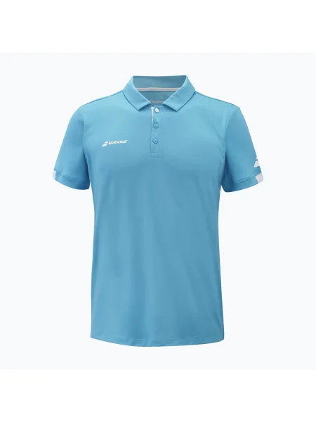 Мъжка поло тениска Babolat Play cyan blue синьо