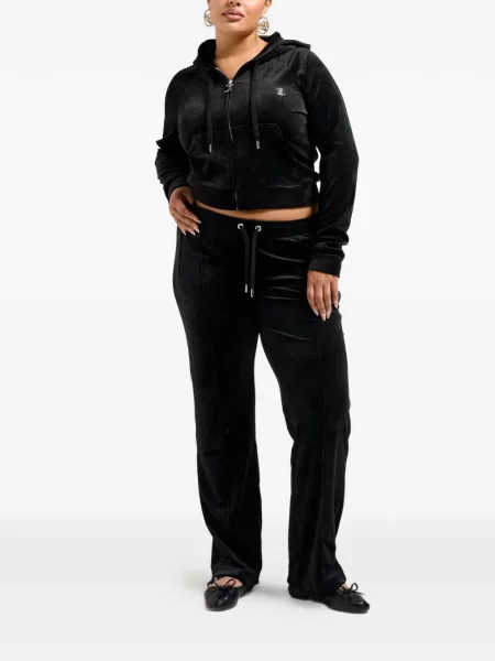Бягане панталон Juicy Couture с автограф черно
