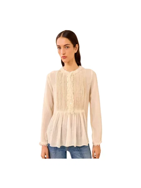 Bluzka Ulla Johnson wełniana biała