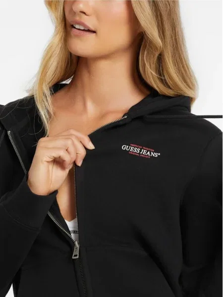 Guess Jeans Суитшърт черен