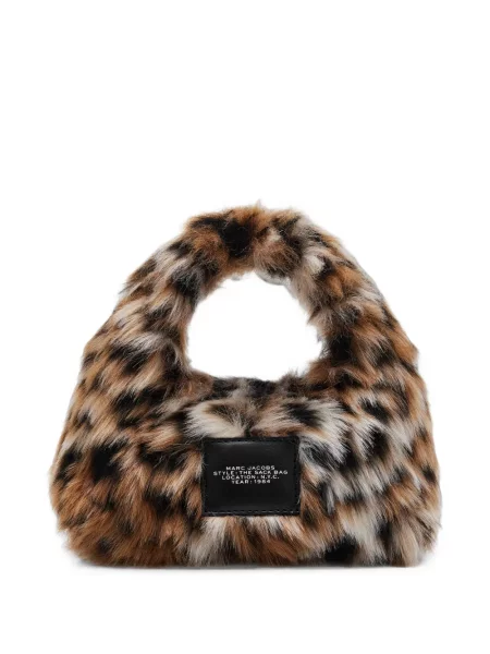 Blană artificială geanta crossbody Marc Jacobs maro