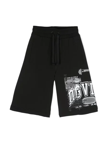 Pantaloni scurți Dolce & Gabbana Dgvib3 cu imagine din jerseu negru