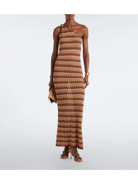 Rochie maxi Faithfull cu un umăr gol