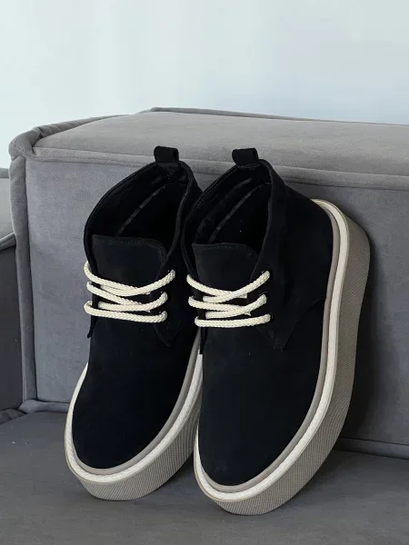 Замшевые ботинки Innoe черные