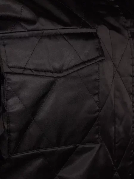 Matlasat geacă Dkny din satin negru