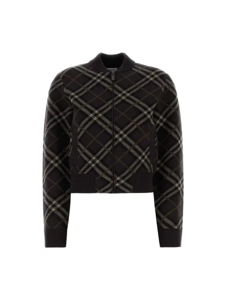 Wielobarwność kurtka Burberry wełniana