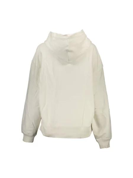 Bluza z kapturem Calvin Klein biała