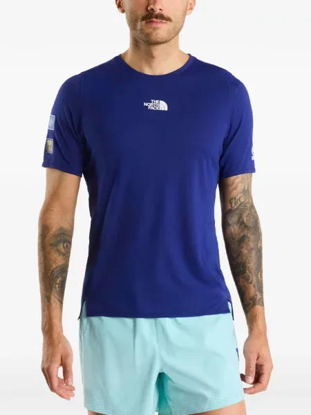 Μικρός μπλούζα The North Face με κοντό μανίκι μπλε