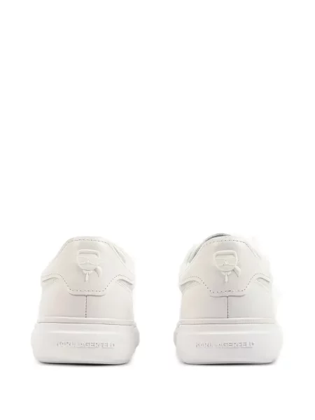 Bőr sneaker Karl Lagerfeld autogrammal fehér