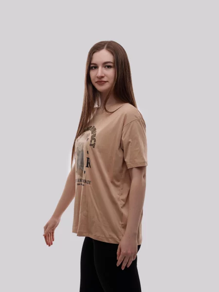 Футболка Lumo бежевая