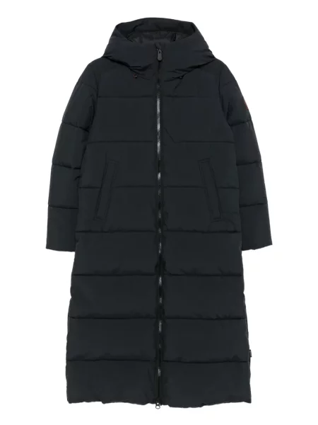 Palton Save The Duck cu glugă negru