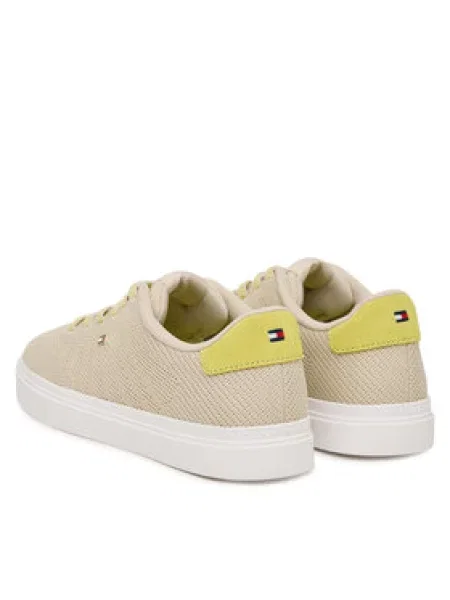 Tenisice Tommy Hilfiger Knit Cupsole bež