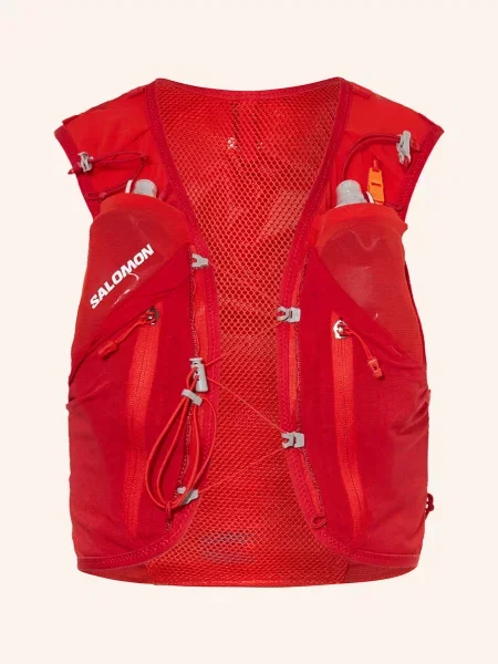 Kamizelka do biegania Salomon Advance Skin 12 Set flame scarlet/haude red czerwona