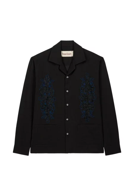 Риза Baziszt на цветя черно