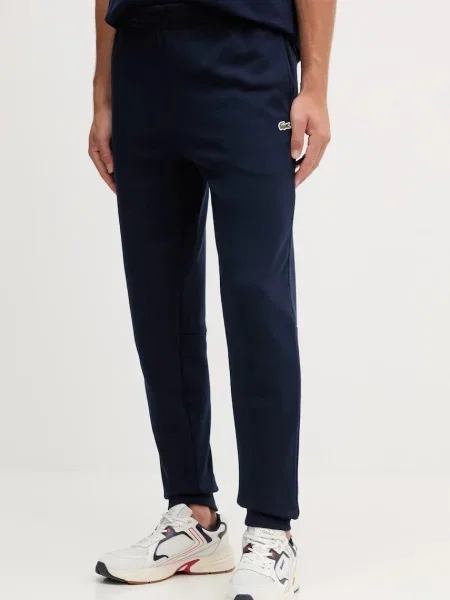 Спортивні штани Lacoste однотонні синій