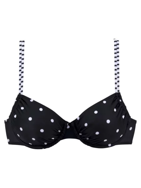 S.Oliver Sutien costum de baie Audrey / negru alb